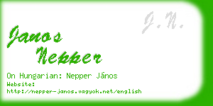janos nepper business card