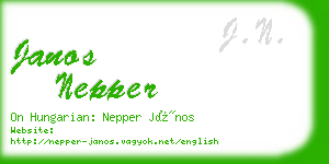 janos nepper business card